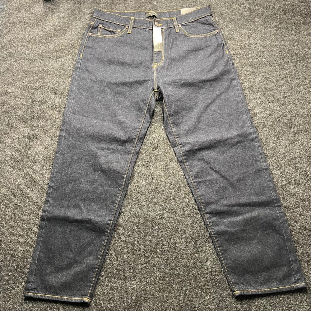 Banana Republic Straight Fit Selvedge Jeans Mens 36x30 Dark Indigo Denim NWT